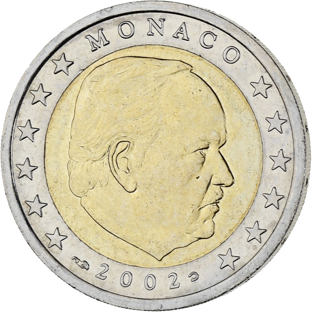 Monaco, Rainier III, 2 Euro, 2002, Paris, MS(63), Bi-Metallic, Gadoury:MC179
