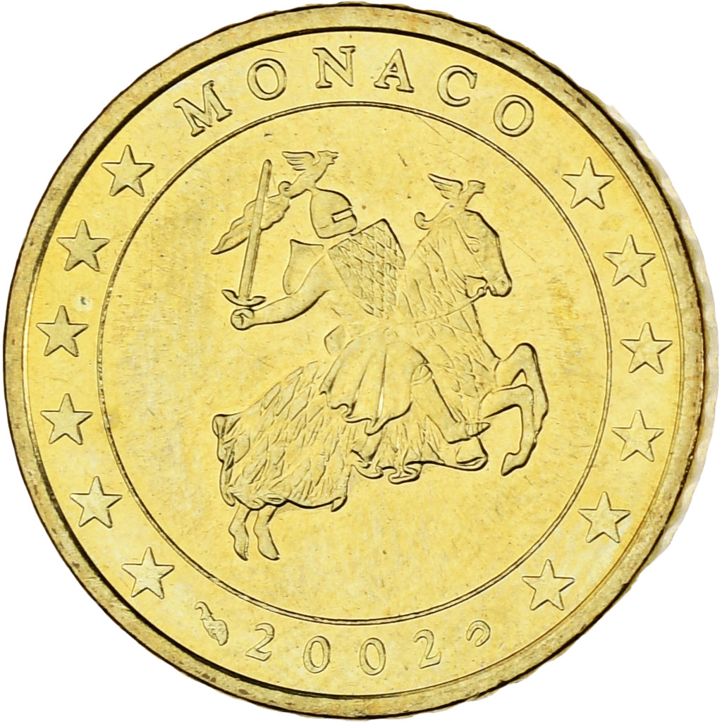 Monaco, Rainier III, 50 Euro Cent, 2002, Paris, SPL, Laiton, Gadoury:MC177