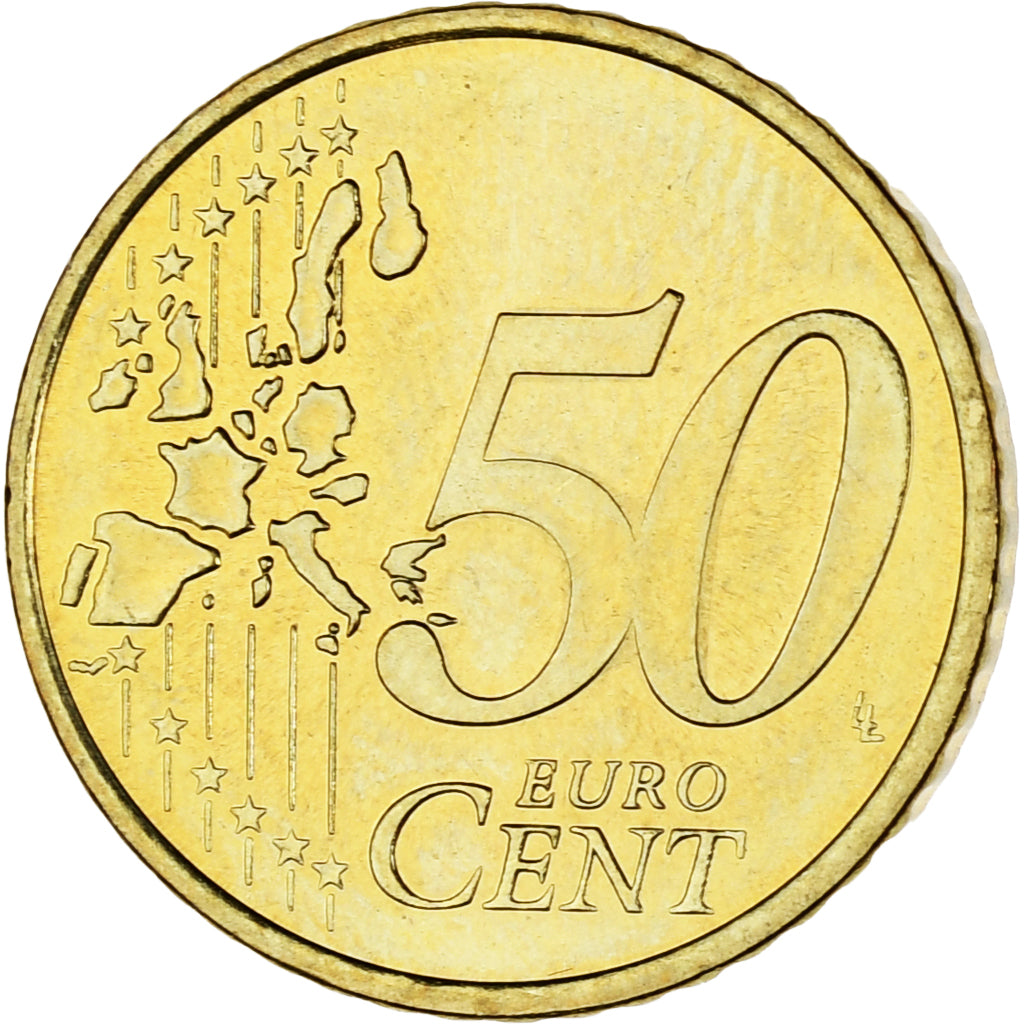 Monaco, Rainier III, 50 Euro Cent, 2002, Paris, SPL, Laiton, Gadoury:MC177