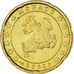Mónaco, Rainier III, 20 Euro Cent, 2002, Paris, SC, Latón, Gadoury:MC176