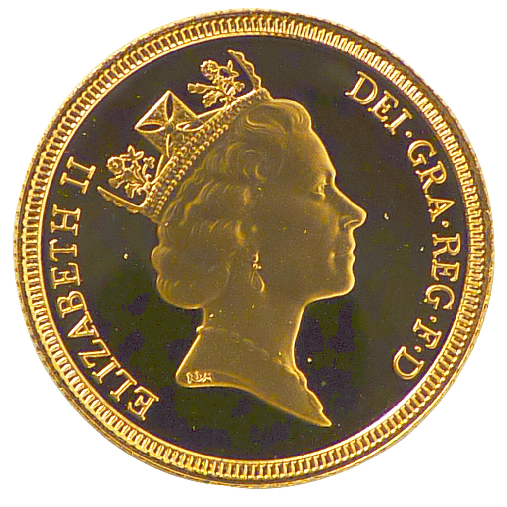Great Britain, 1 Sovereign, 1985, London, KM #943, MS(65-70), Gold, 7.99