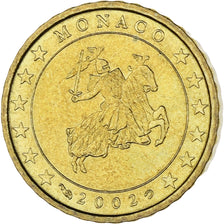Monaco, Rainier III, 10 Euro Cent, 2002, Paris, MS(63), Brass, Gadoury:MC175