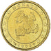 Monaco, Rainier III, 10 Euro Cent, 2002, Paris, MS(63), Brass, Gadoury:MC175