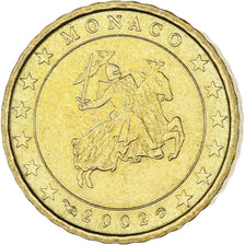 Monaco, Rainier III, 10 Euro Cent, 2002, Paris, MS(63), Brass, Gadoury:MC175