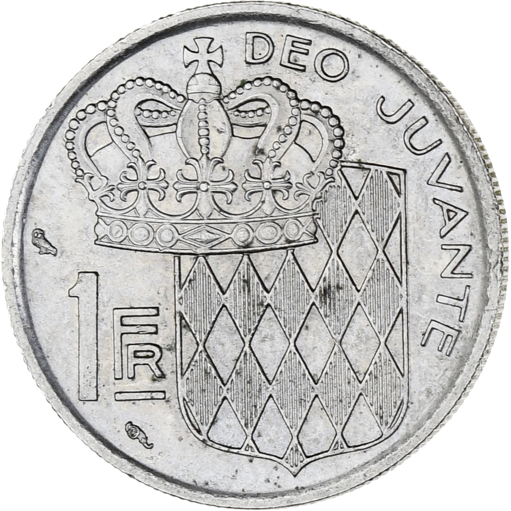 Mónaco, Rainier III, Franc, 1968, MS(60-62), Níquel, KM:140, Gadoury:MC 150