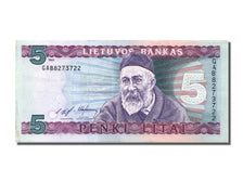 Lithuania, 5 Litai, 1993, KM #55a, AU(55-58), GAB
