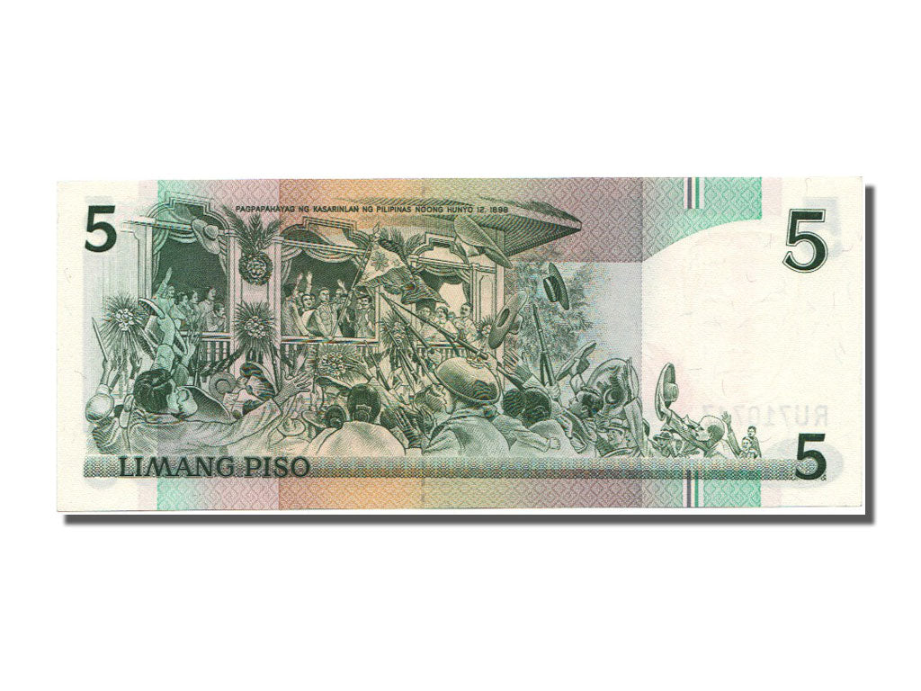 Billet, Philippines, 5 Piso, 1985, NEUF