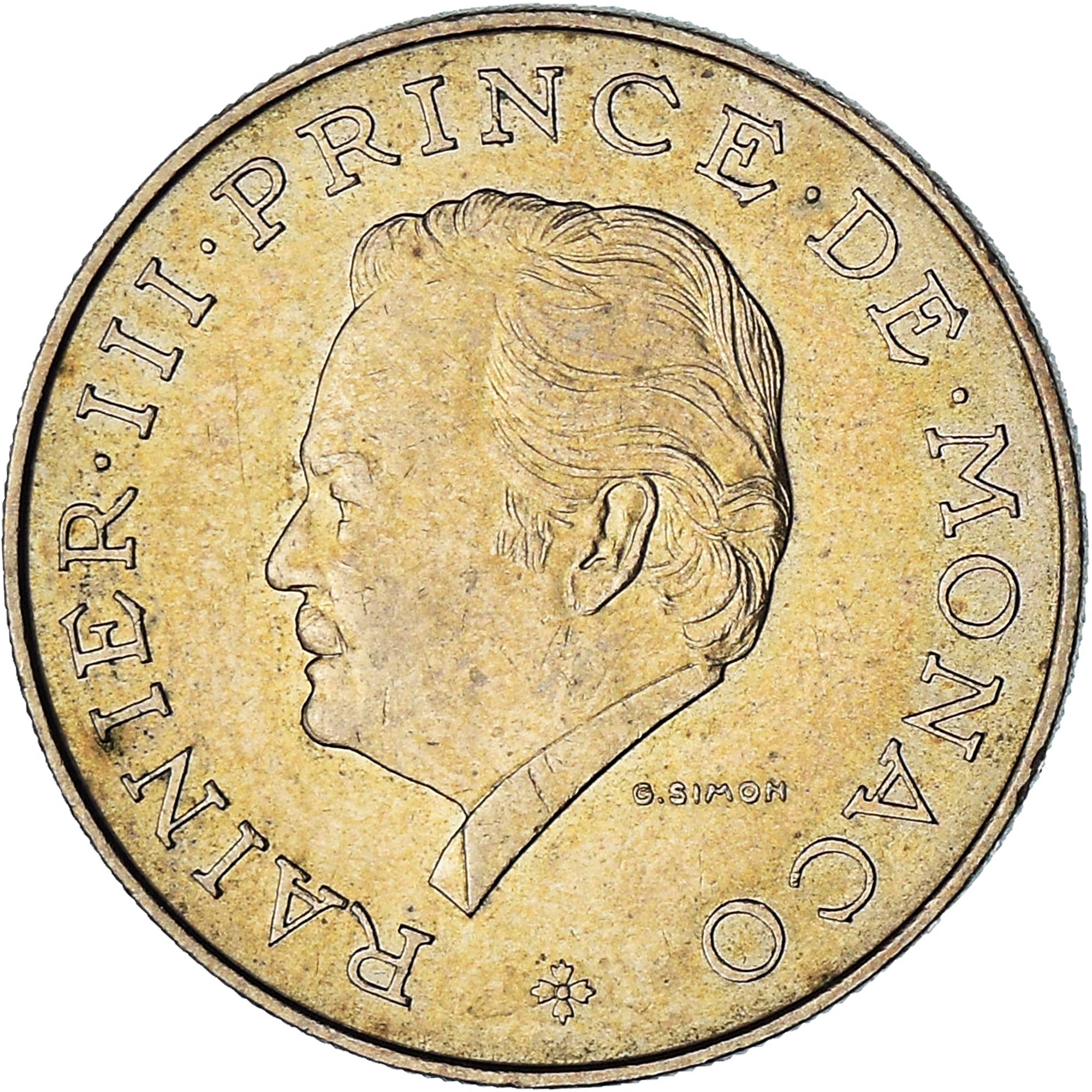 Monaco, Rainier III, 10 Francs, 1982, VZ, Copper-Nickel-Aluminum, KM:154