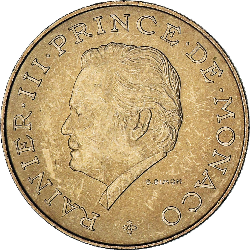 Monaco, Rainier III, 10 Francs, 1982, AU(55-58), Copper-Nickel-Aluminum, KM:154