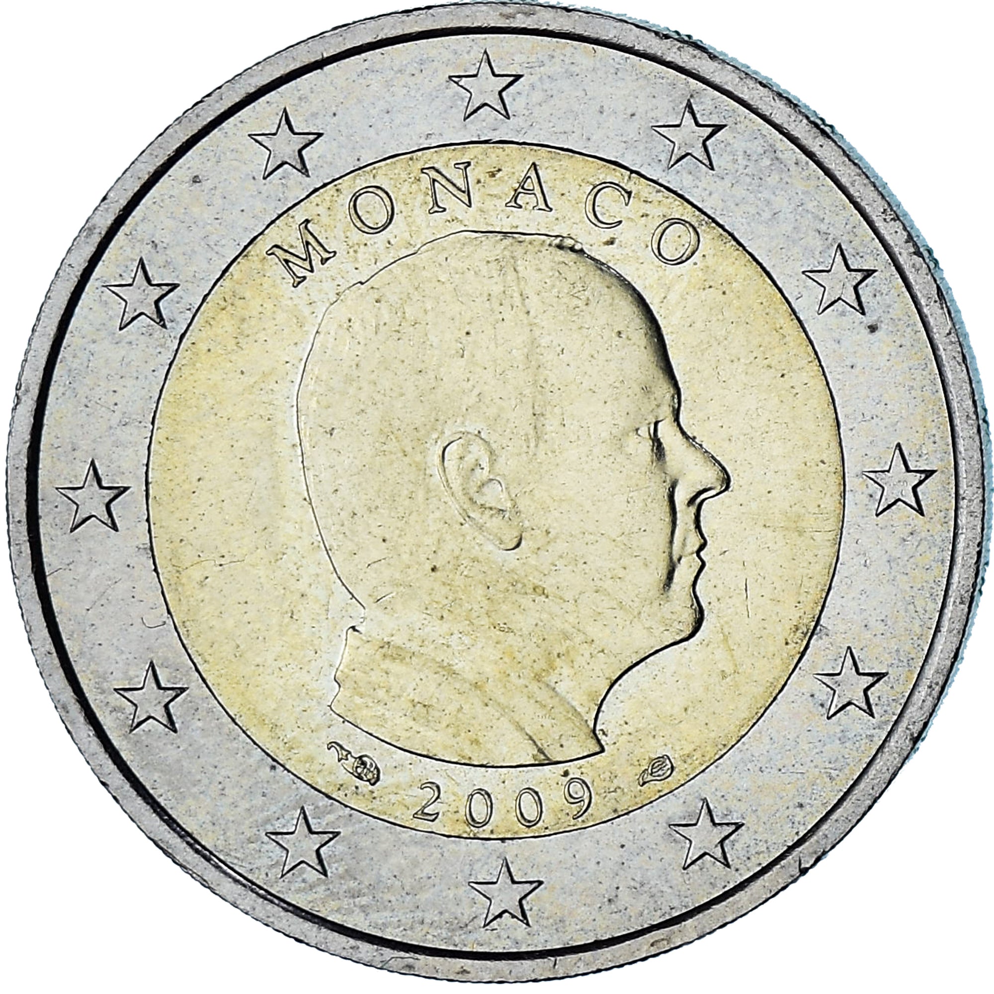 Monaco, Albert II, 2 Euro, 2009, Paris, AU(55-58), Bi-Metallic, Gadoury:MC196