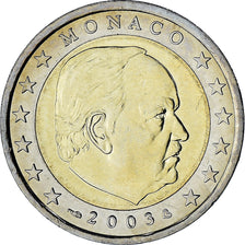 Monaco, Rainier III, 2 Euro, 2003, Paris, MS(63), Bi-Metallic, Gadoury:MC179