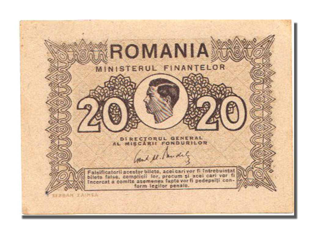 Romania, 20 Lei, 1945, FDS