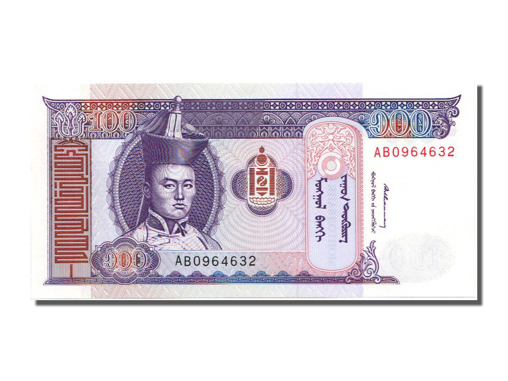Billet, Mongolie, 100 Tugrik, 2000, NEUF