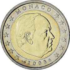 Monaco, Rainier III, 2 Euro, 2003, Paris, AU(55-58), Bi-Metallic, Gadoury:MC179