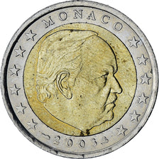 Monaco, Rainier III, 2 Euro, 2003, Paris, AU(55-58), Bi-Metallic, Gadoury:MC179