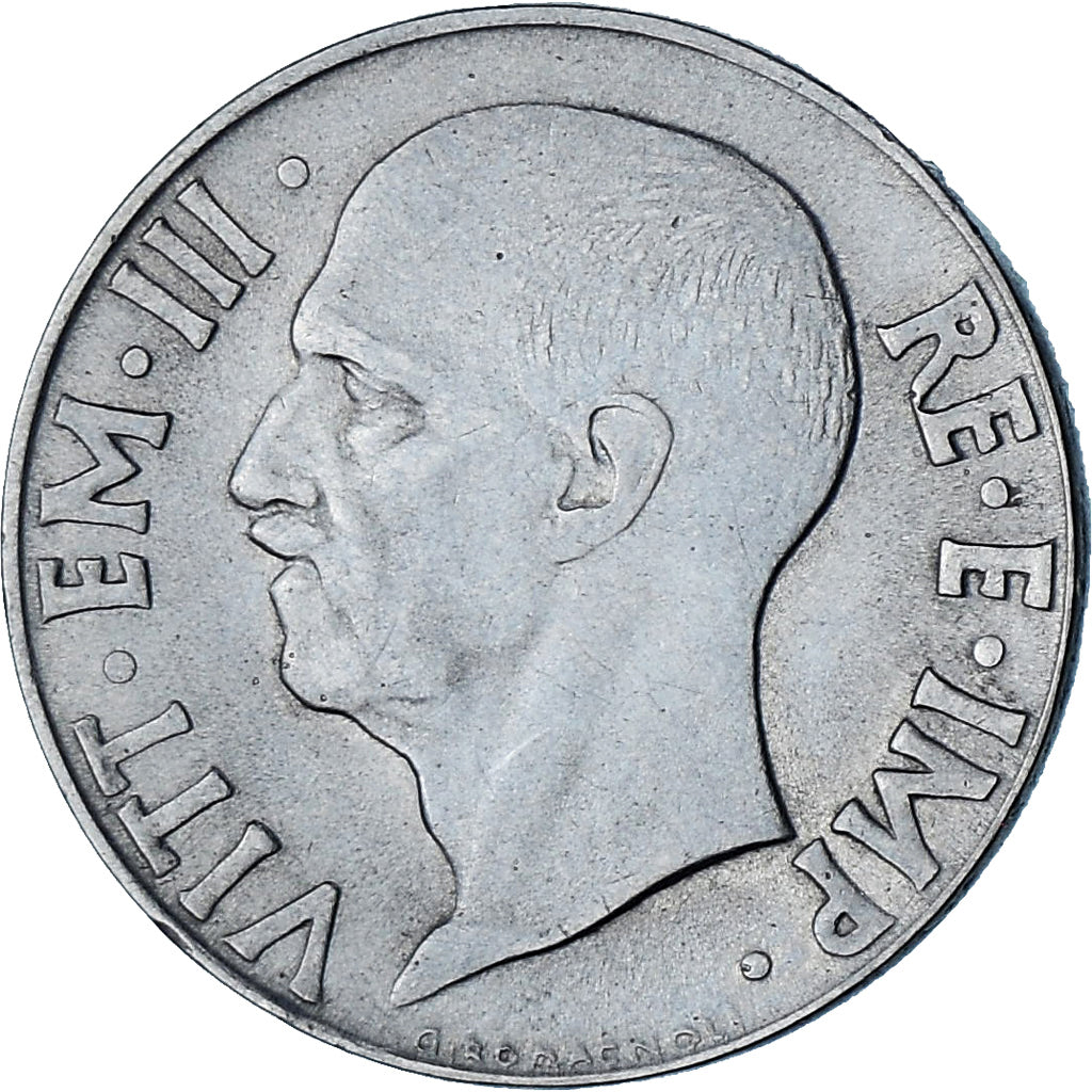 Italia, Vittorio Emanuele III, 20 Centesimi, 1940, Rome, MBC, Acero inoxidable