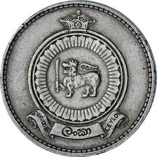 Ceylon, Elizabeth II, Rupee, 1969, EF(40-45), Copper-nickel, KM:133
