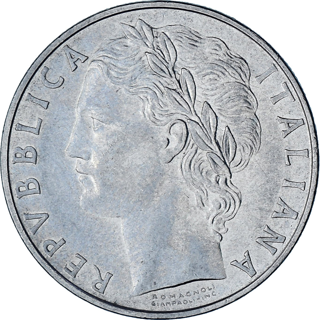 Włochy, 100 Lire, 1968, Rome, AU(55-58), Stal nierdzewna, KM:96.1