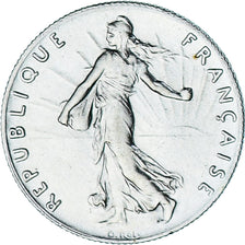 France, Semeuse, 50 Centimes, 1917, Paris, MS(63), Silver, KM:854, Gadoury:420
