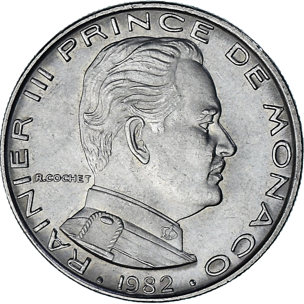 Monaco, Rainier III, Franc, 1982, SPL, Nichel, KM:140, Gadoury:MC 150