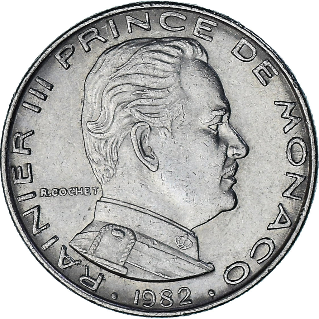 Mónaco, Rainier III, Franc, 1982, EBC, Níquel, KM:140, Gadoury:MC 150