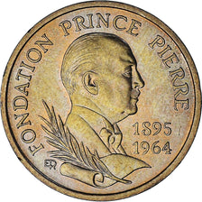 Monaco, Rainier III, 10 Francs, 1989, MS(63), Nikiel-Aluminium-Brąz, KM:162