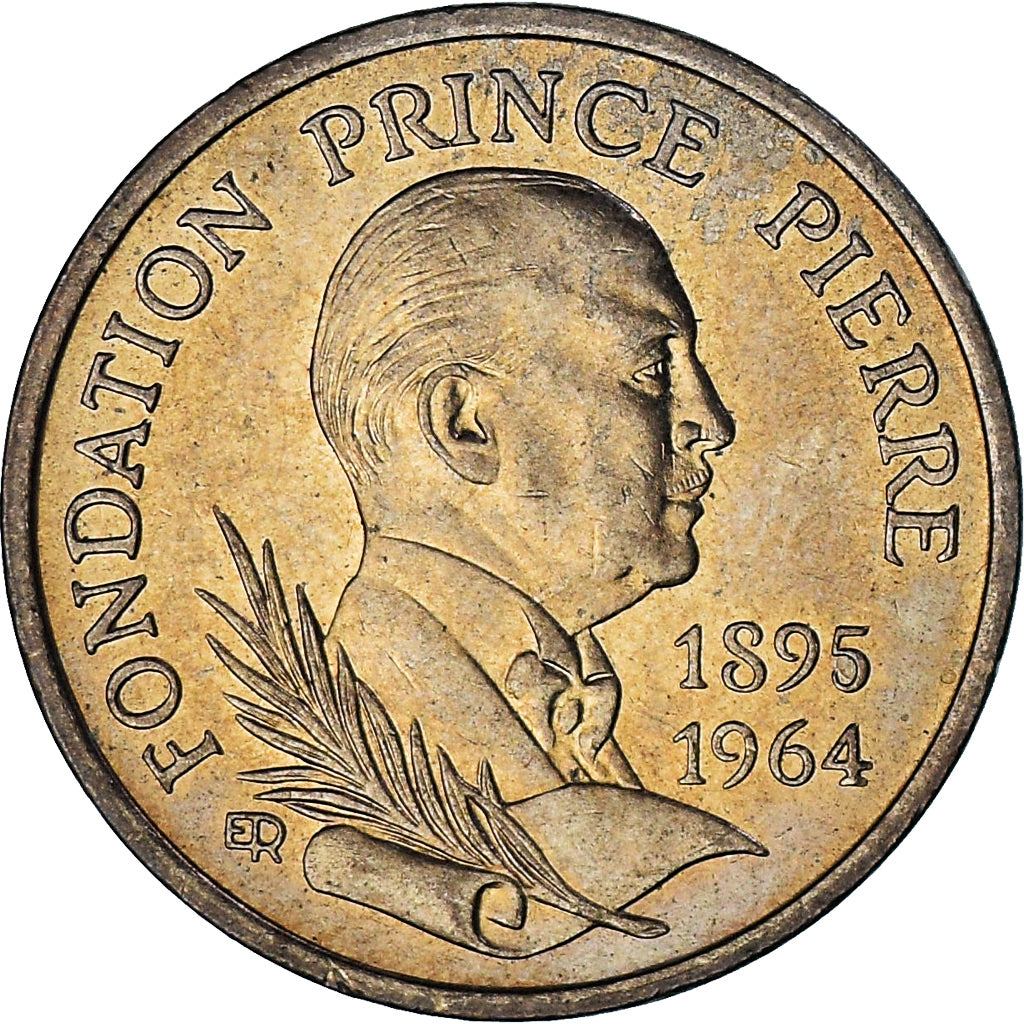 Monaco, Rainier III, 10 Francs, 1989, AU(55-58), Nickel-Aluminum-Bronze, KM:162