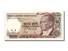 Turquie, 5000 Lira type 1984-97