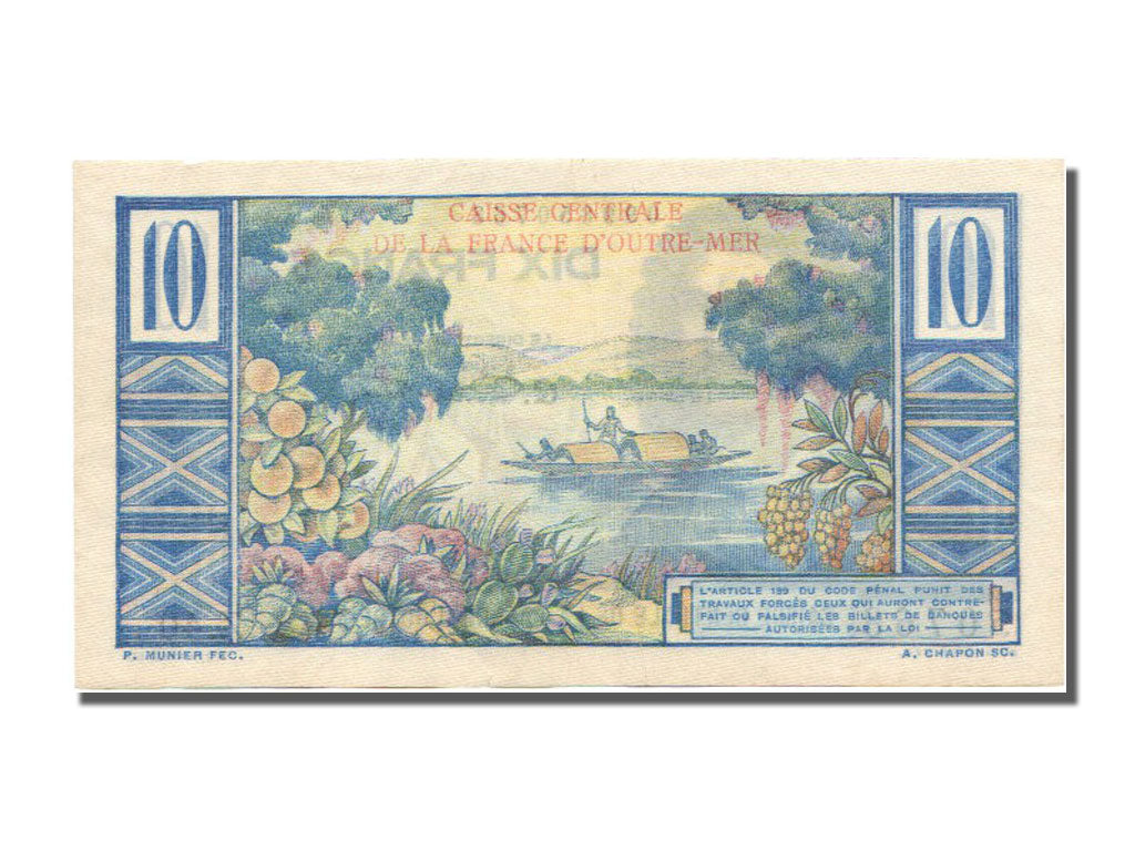 French Equatorial Africa, 10 Francs, 1946, UNC(63), Z