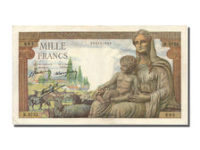France, 1000 Francs, 1 000 F 1942-1943 ''Déesse Déméter'', 1943, KM #102, 194...