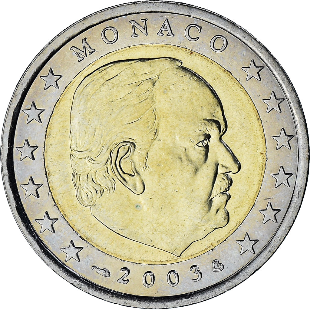 Monaco, Rainier III, 2 Euro, 2003, Paris, SUP, Bimétallique, Gadoury:MC179