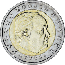 Monaco, Rainier III, 2 Euro, 2003, Paris, AU(55-58), Bi-Metallic, Gadoury:MC179