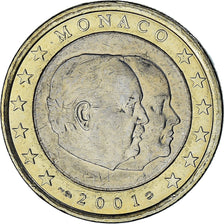 Monaco, Rainier III, Euro, 2001, Paris, AU(50-53), Bi-Metallic, Gadoury:MC178