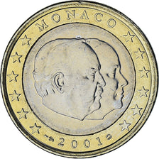 Monaco, Rainier III, Euro, 2001, Paris, AU(50-53), Bi-Metallic, Gadoury:MC178