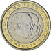 Monaco, Rainier III, Euro, 2001, Paris, SS+, Bi-Metallic, Gadoury:MC178, KM:173