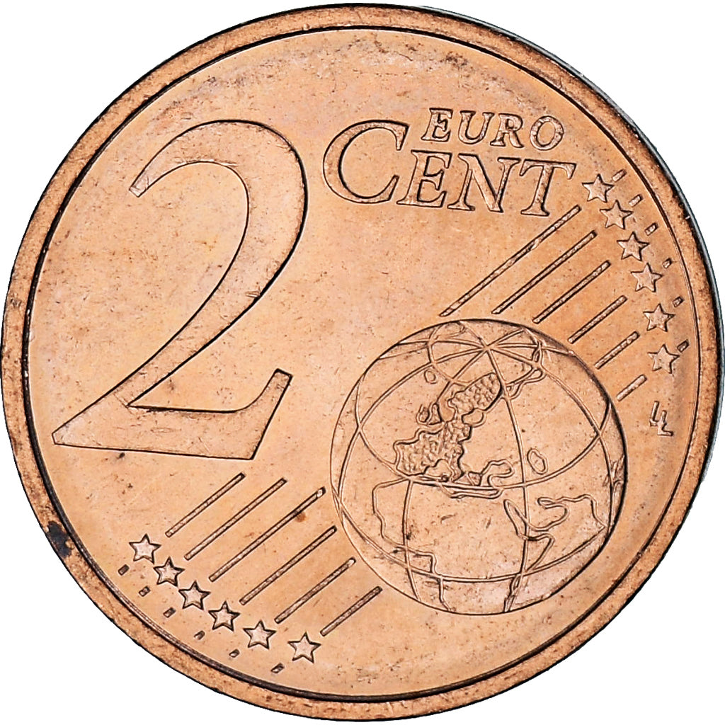 Monaco, Rainier III, 2 Euro Cent, 2001, Paris, SPL-, Acciaio placcato rame