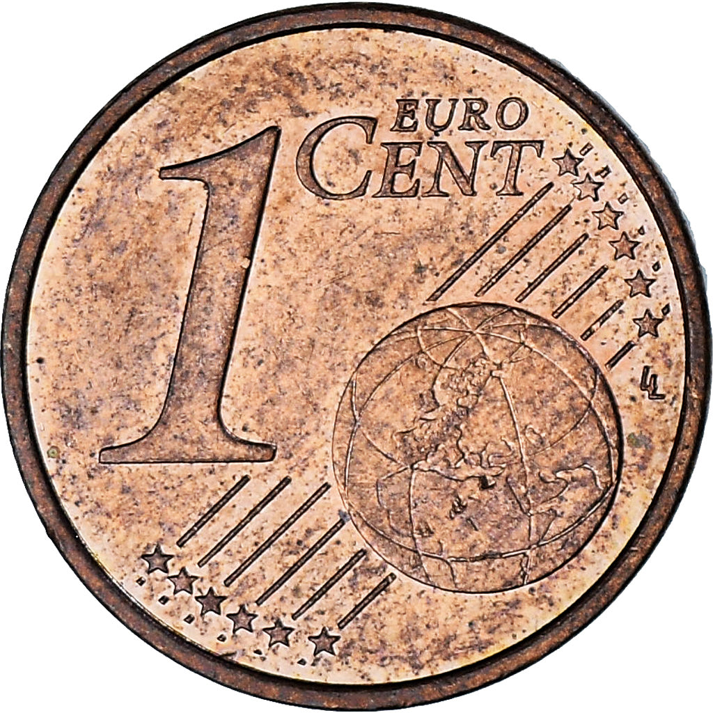 Mónaco, Rainier III, Euro Cent, 2001, Paris, AU(55-58), Aço Cromado a Cobre