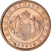 Monaco, Rainier III, Euro Cent, 2001, Paris, MS(63), Copper Plated Steel