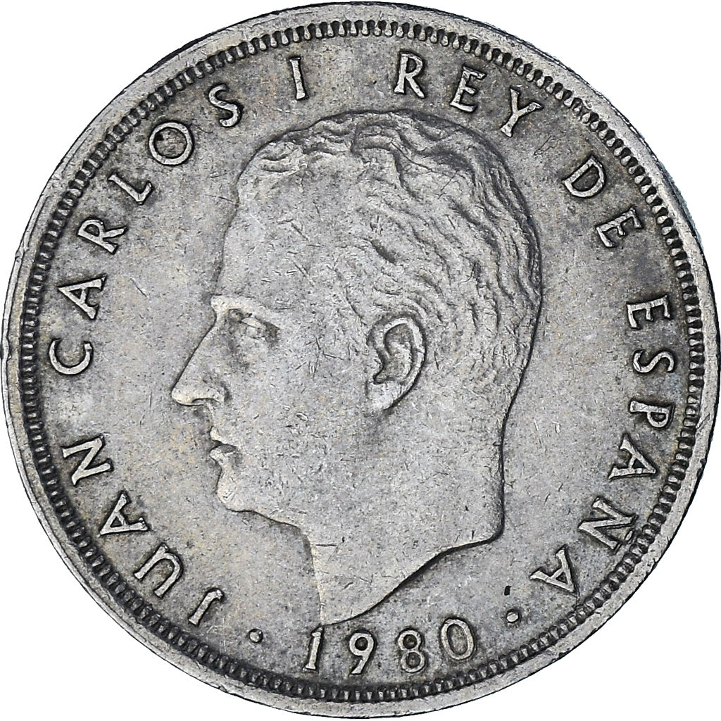 Spanien, Juan Carlos I, 5 Pesetas, 1980 (81), Kupfer-Nickel, SS, KM:817