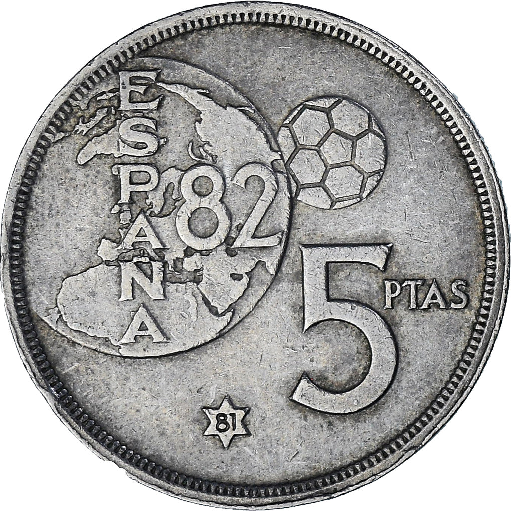 Spanien, Juan Carlos I, 5 Pesetas, 1980 (81), Kupfer-Nickel, SS, KM:817