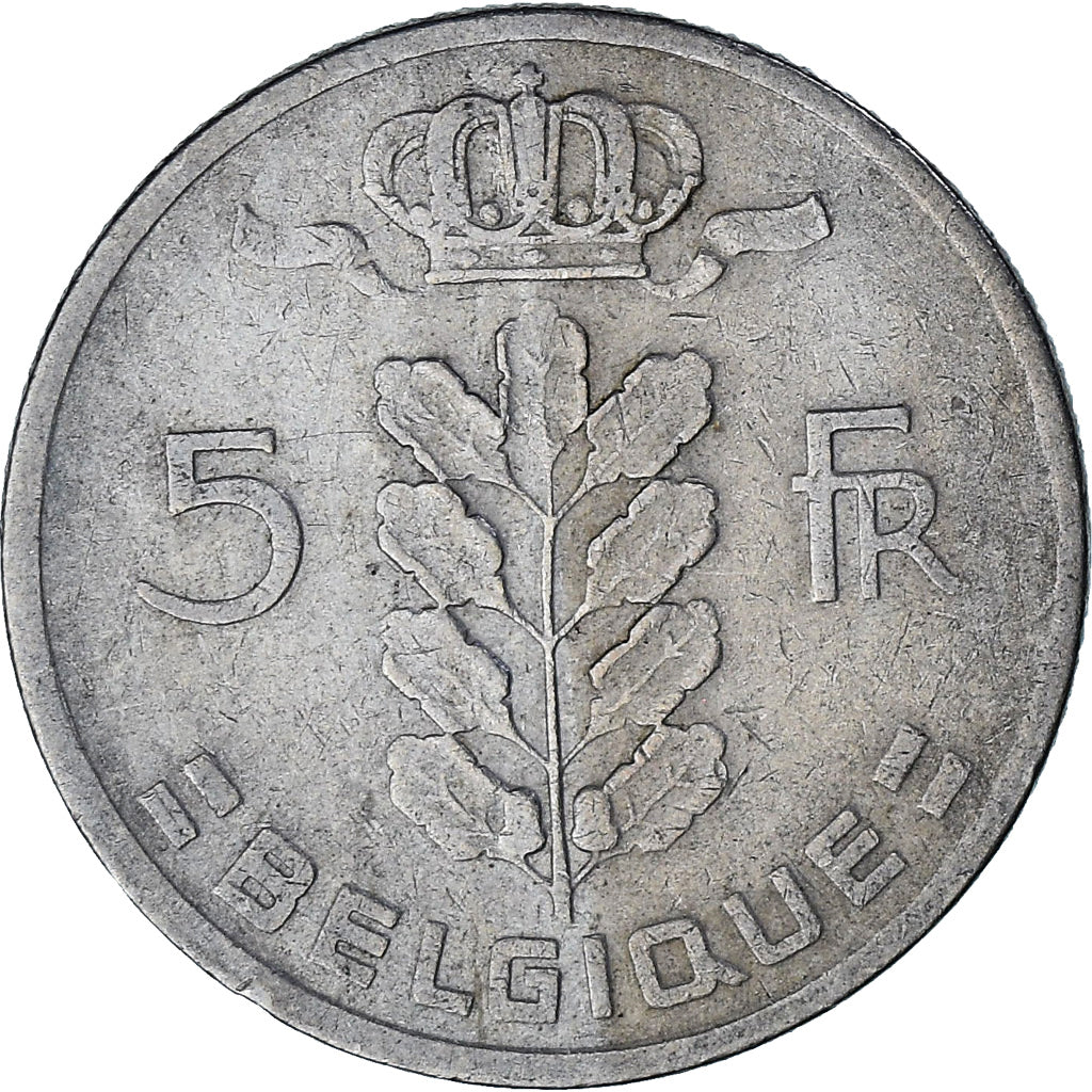 Belgien, 5 Francs, 5 Frank, 1963, Kupfer-Nickel, SS, KM:134.1
