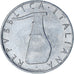 Italia, 5 Lire, 1968, Rome, Aluminio, MBC, KM:92