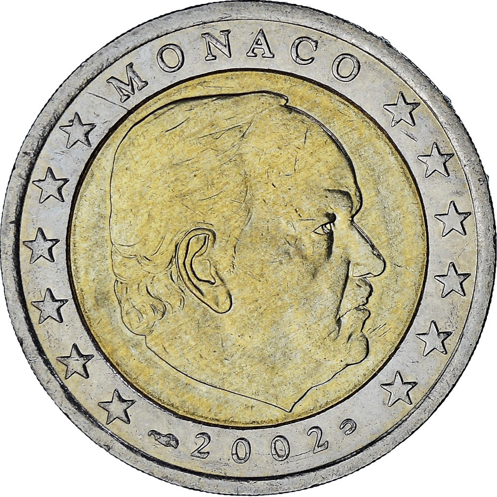 Monaco, Rainier III, 2 Euro, 2002, Paris, MS(63), Bi-Metallic, Gadoury:MC179