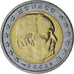 Monaco, Rainier III, 2 Euro, 2002, Paris, AU(55-58), Bi-Metallic, Gadoury:MC179