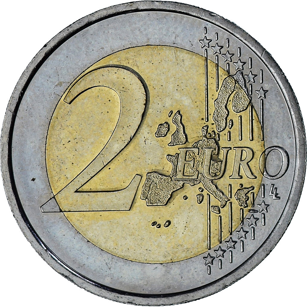 Monaco, Rainier III, 2 Euro, 2002, Paris, AU(55-58), Bi-Metallic, Gadoury:MC179