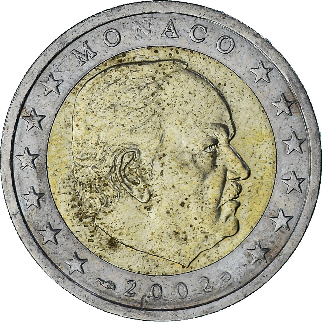 Monaco, Rainier III, 2 Euro, 2002, Paris, EF(40-45), Bi-Metallic, Gadoury:MC179