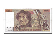 Francia, 100 Francs, 100 F 1978-1995 ''Delacroix'', 1990, KM:154e, BB, Fayett...