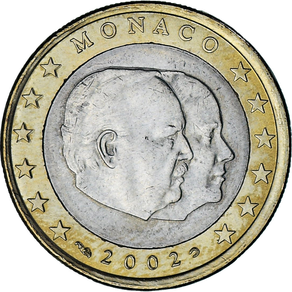 Monaco, Rainier III, Euro, 2002, Paris, AU(50-53), Bi-Metallic, Gadoury:MC178