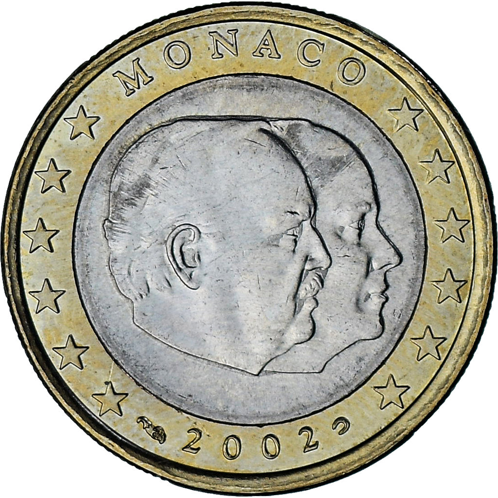 Monaco, Rainier III, Euro, 2002, Paris, AU(50-53), Bi-Metallic, Gadoury:MC179