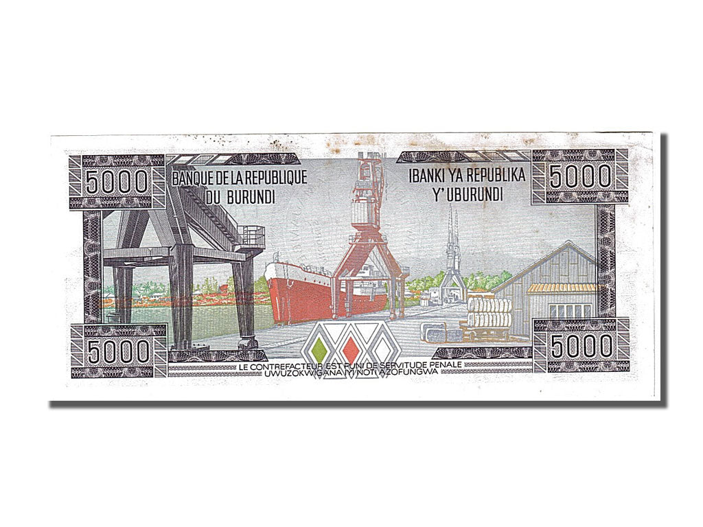 Burundi, 5000 Francs, 1995, KM #32d, 1995-05-25, UNC(60-62), E